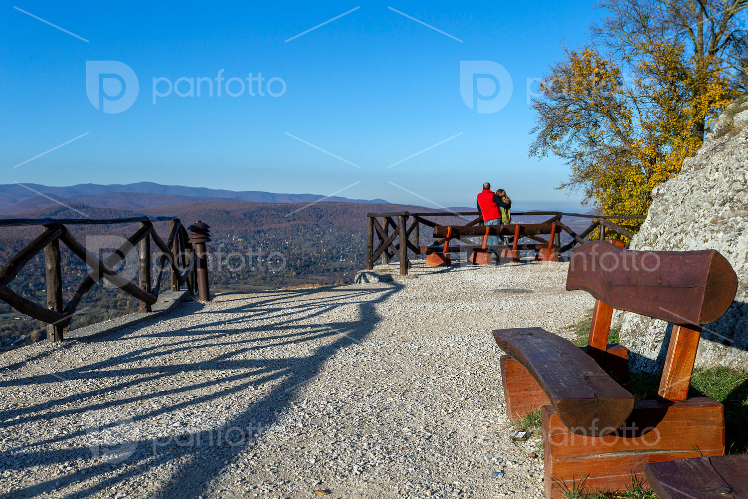 The view from the Citadel castle of Visegrád