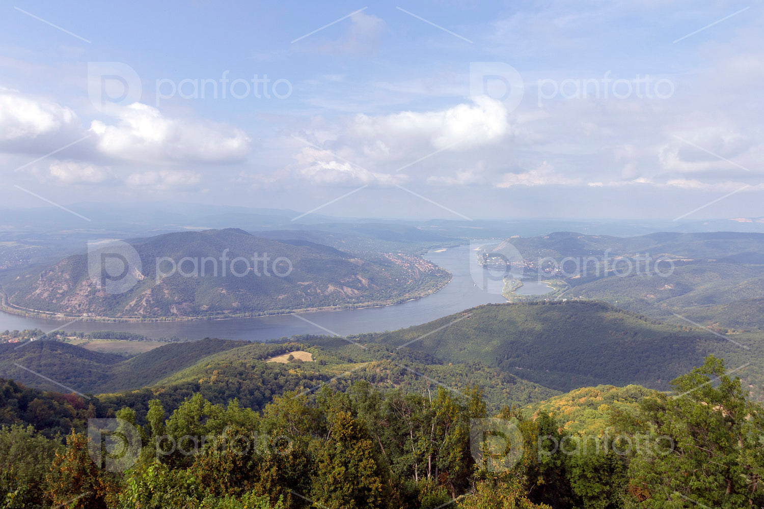 The Danube bend view from the Prédikálószék