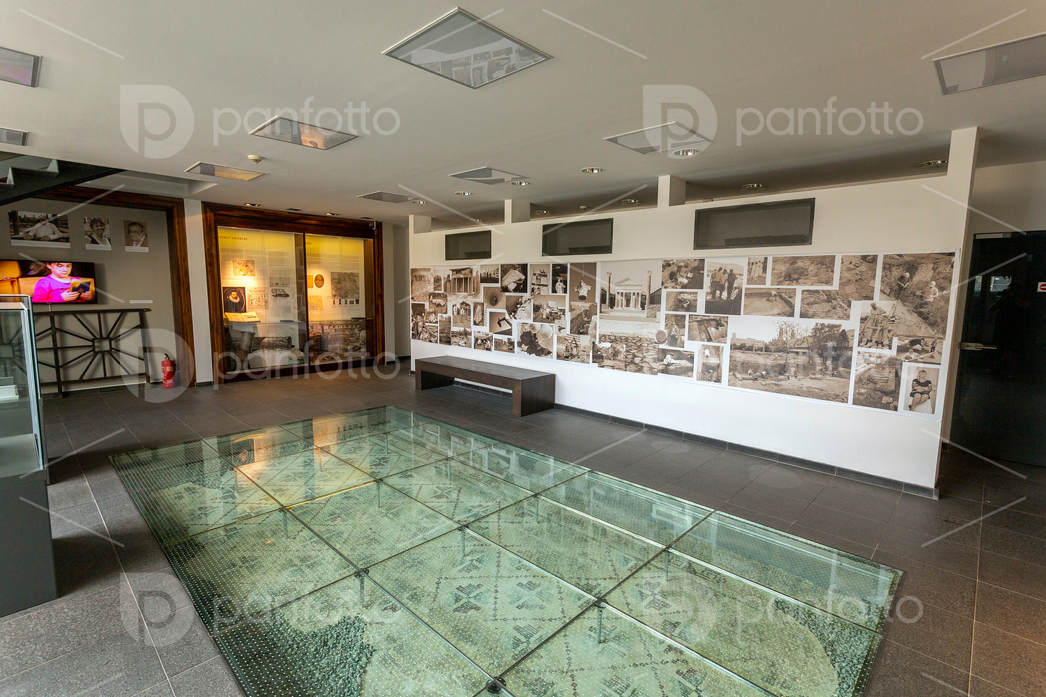 Interior of the Iseum Savariense museum 