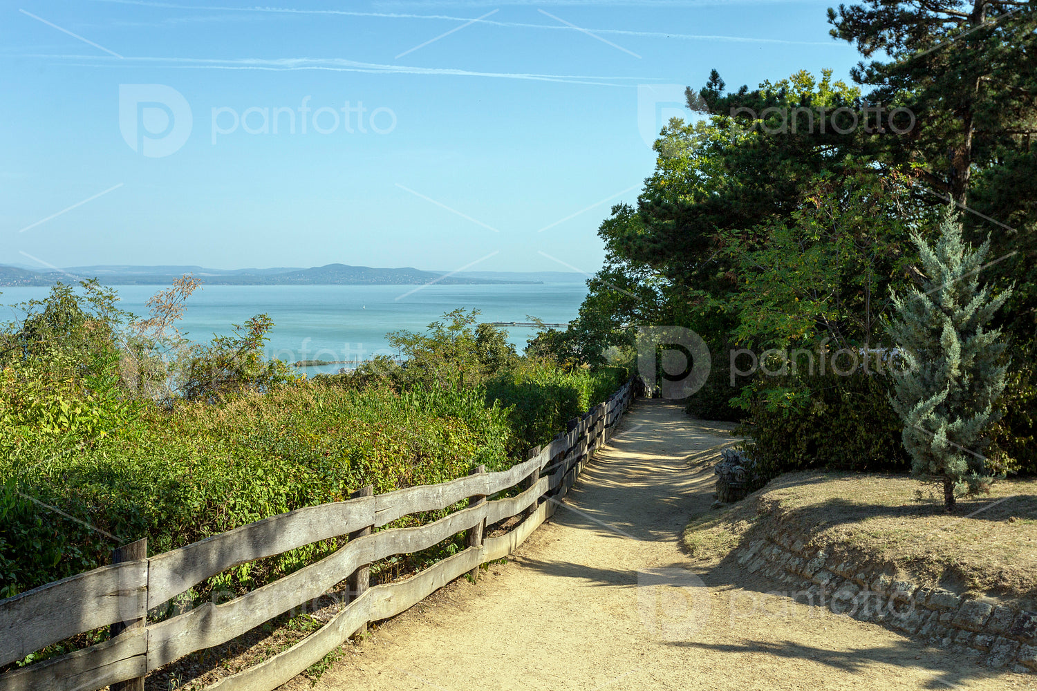 Lake Balaton view from Fonyód, Hungary.