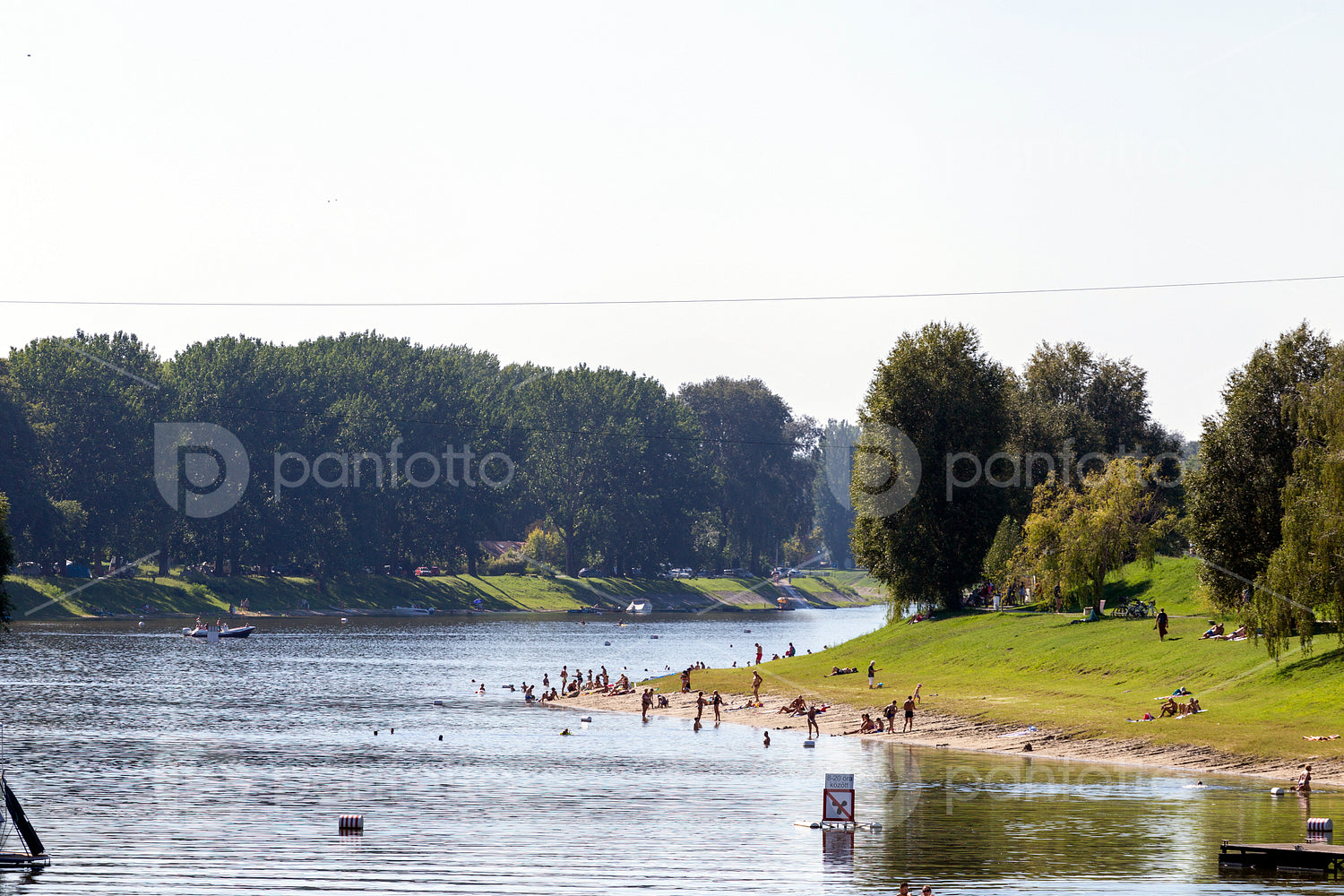 Sugovica riverbank in Baja, Hungary