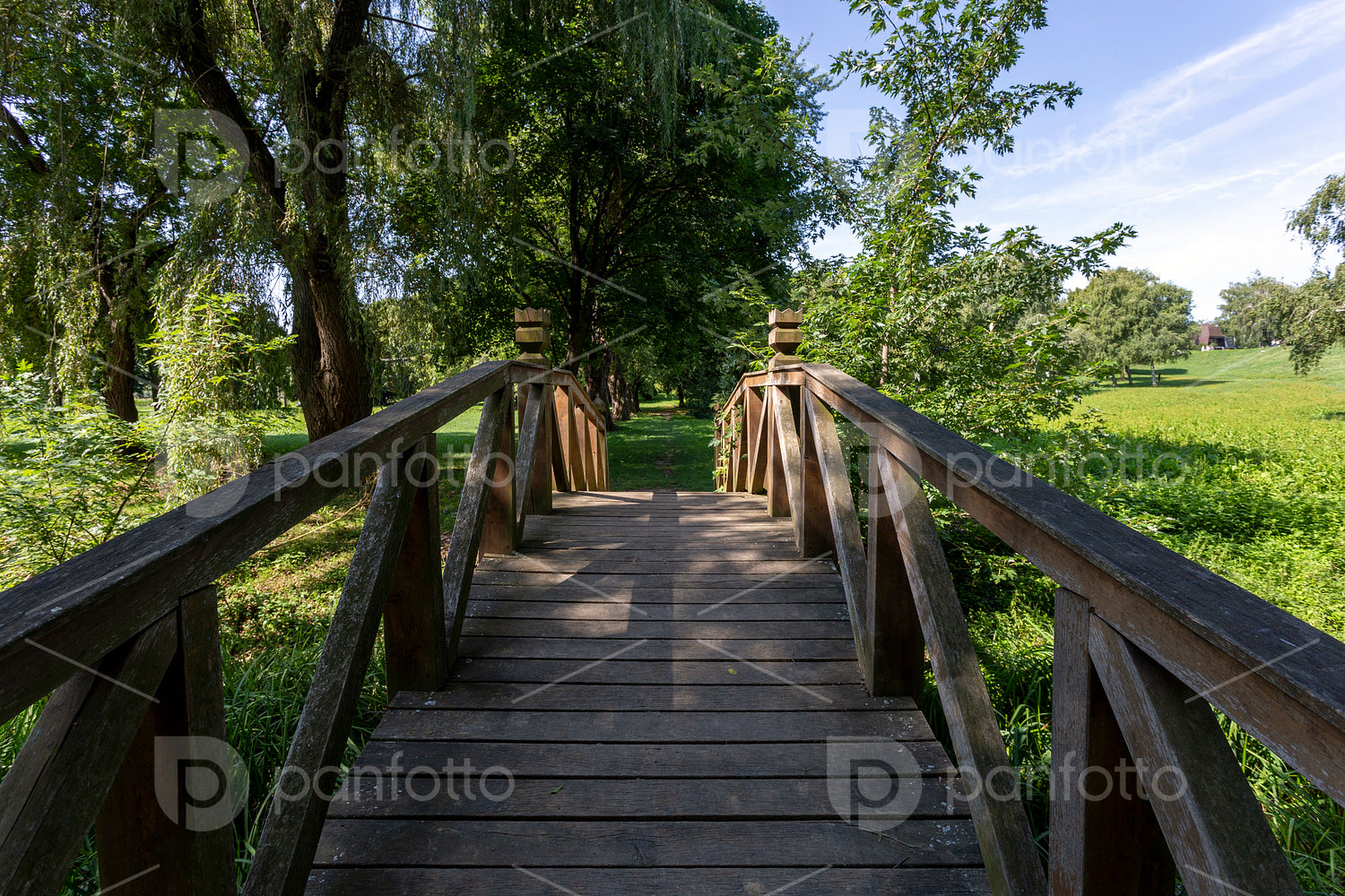 Wooden bridge in Zalaegerszeg