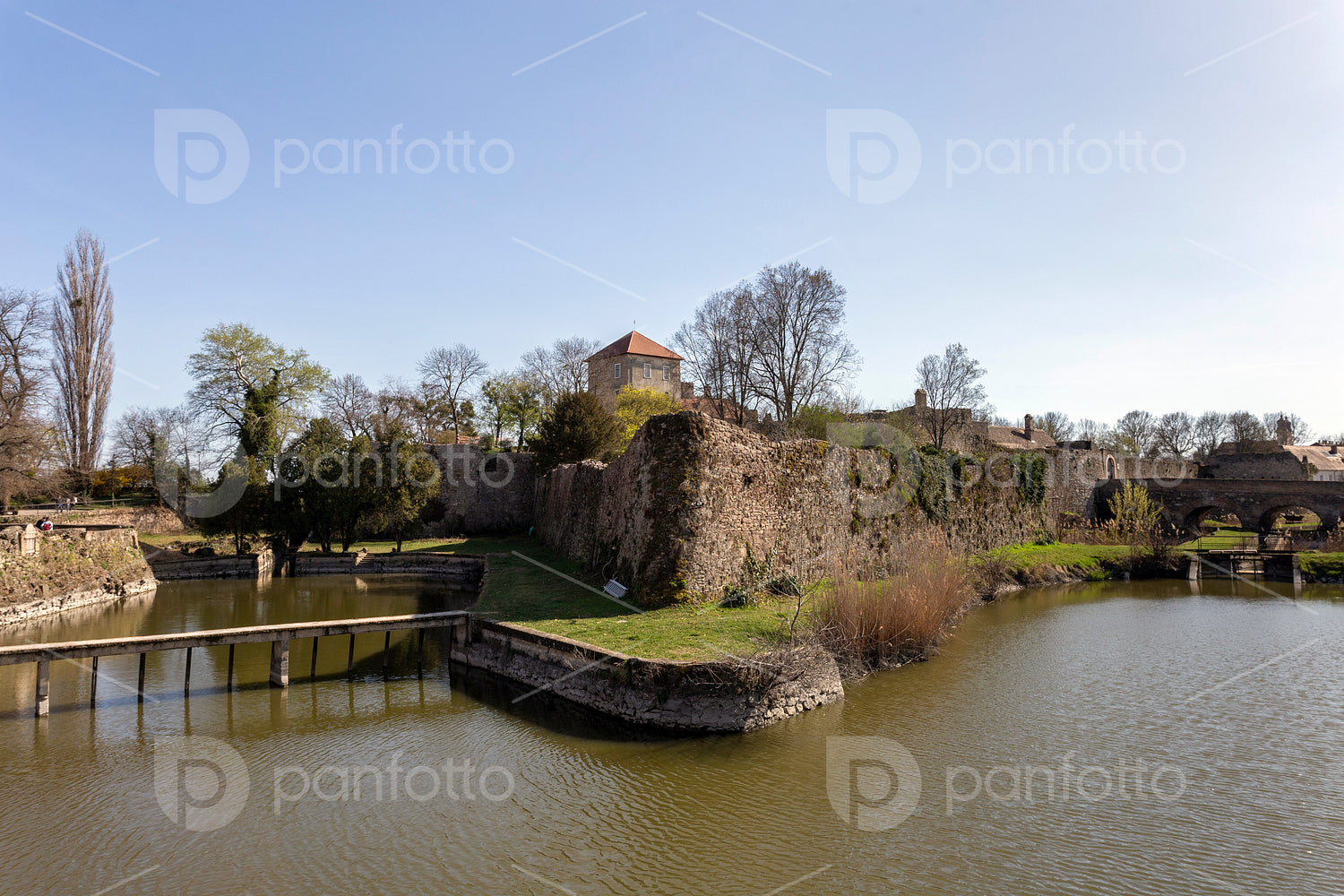 Castle of Tata on a sunny day