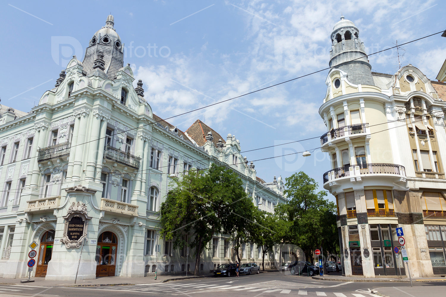 The so called Vasalóház (flatiron building) in Szeged
