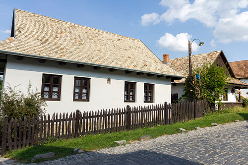 Traditional village house in Hollókő