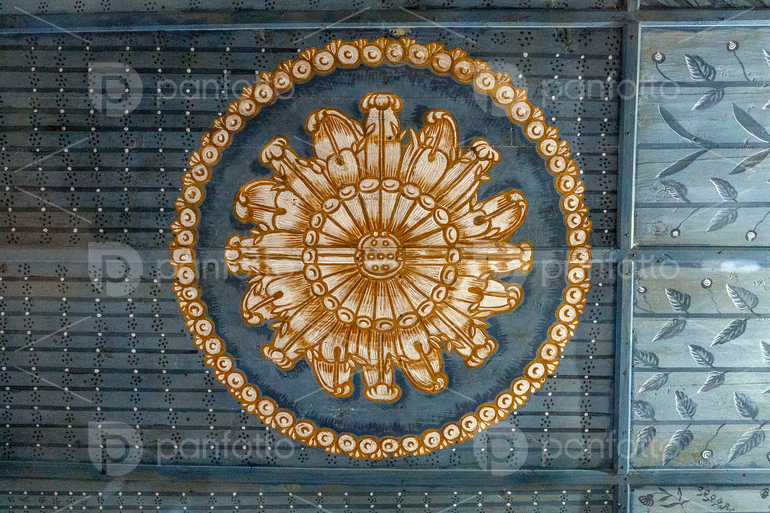 Coffered ceiling in Szentgyörgyvölgy