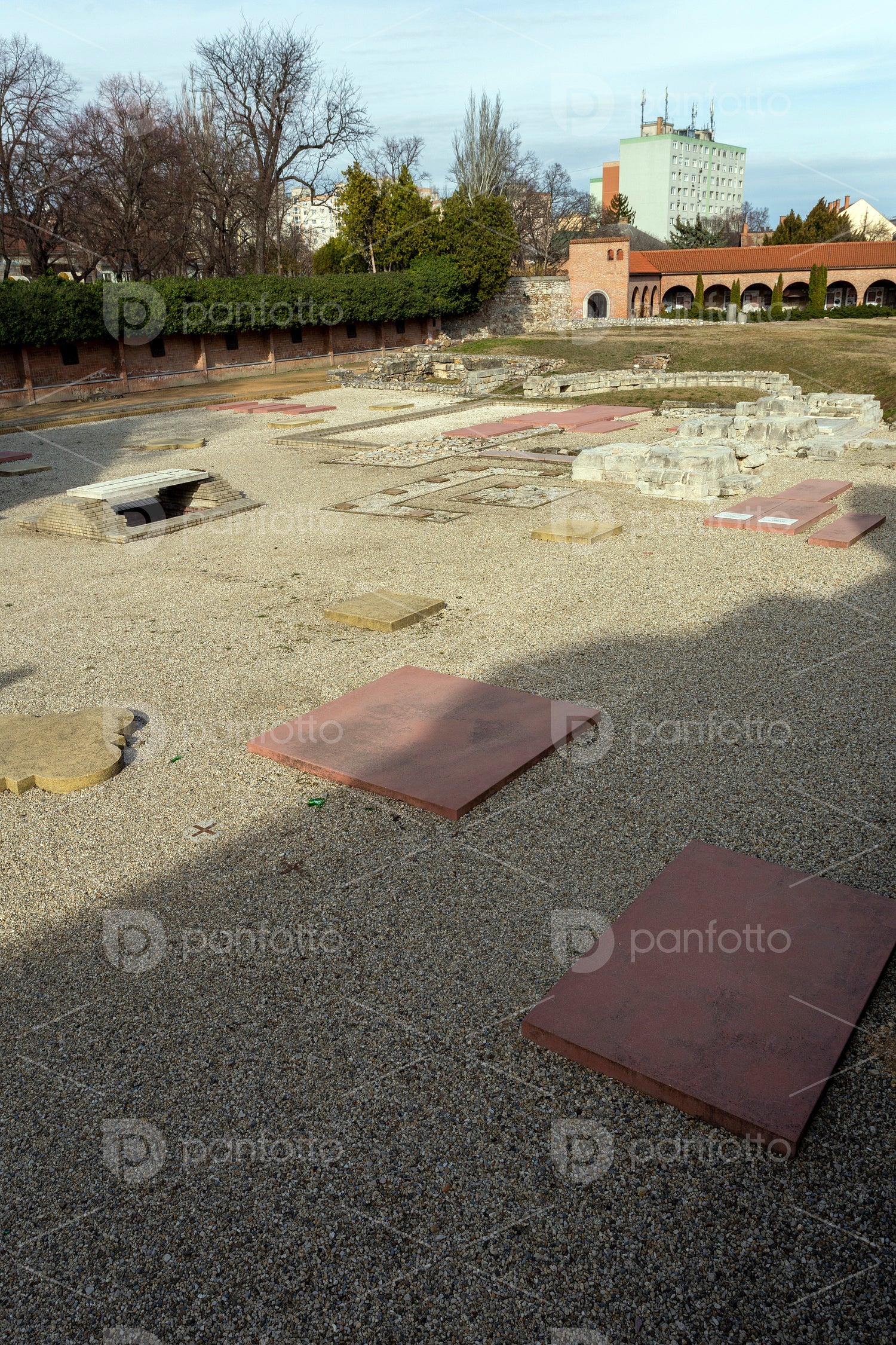 "Ruin Garden" ruins of the medieval church founded by St Stephen