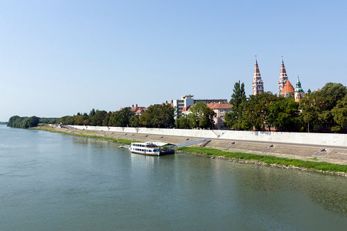 The river Tisza at Szeged