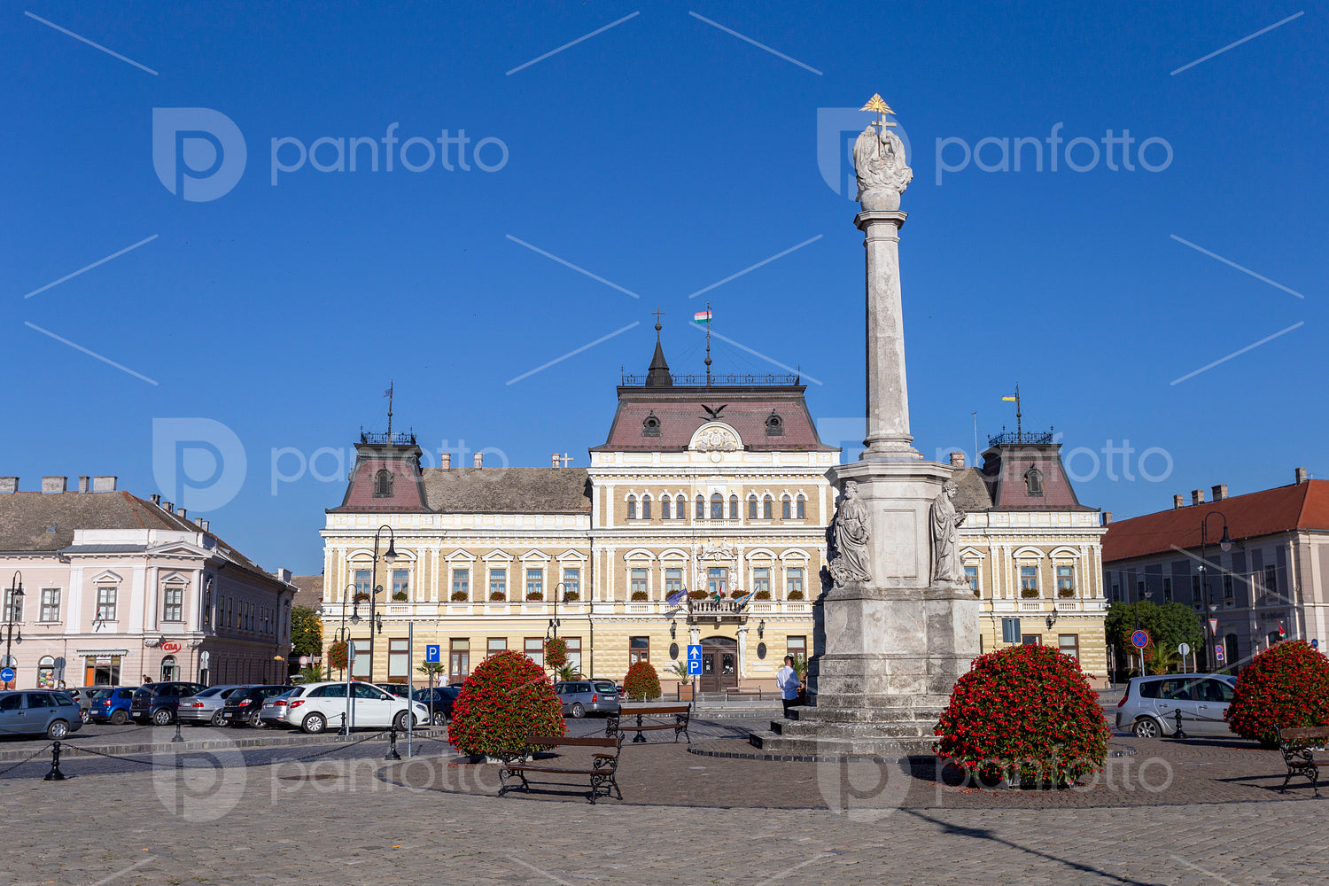 Town hall in Baja, Hungary