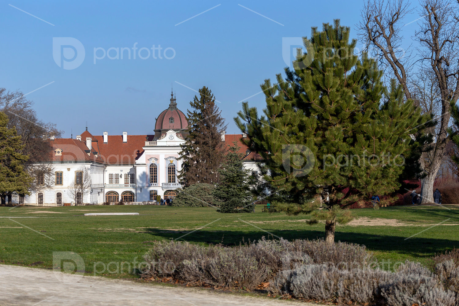 The garden of the Royal Palace of Godollo