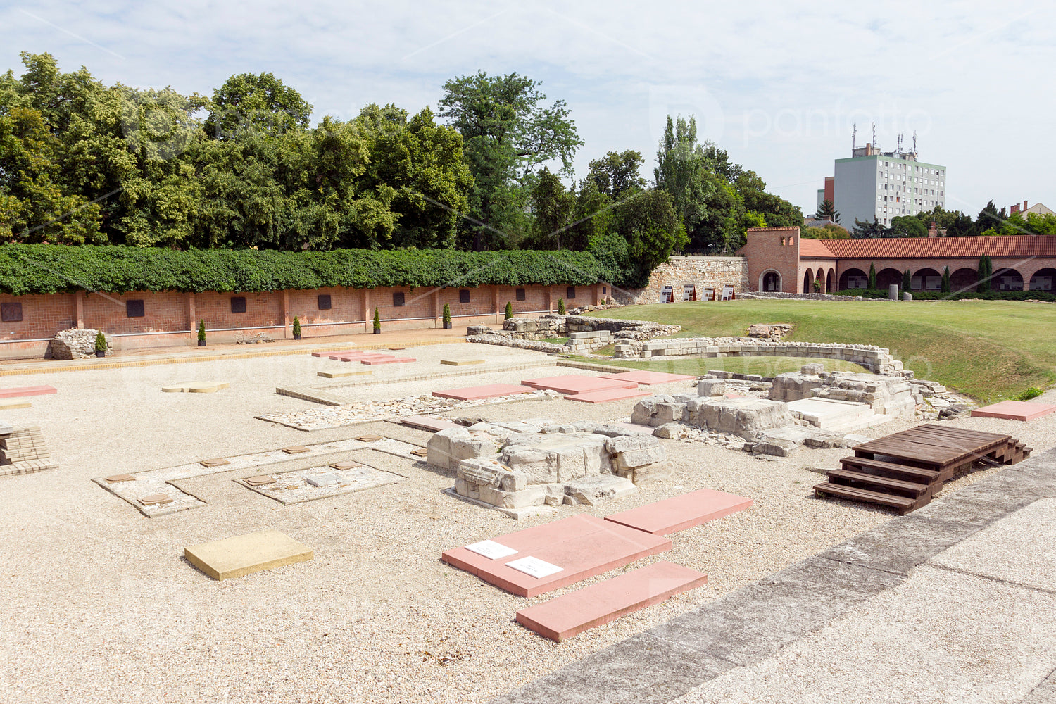Ruin garden in Szekesfehervar, Hungary