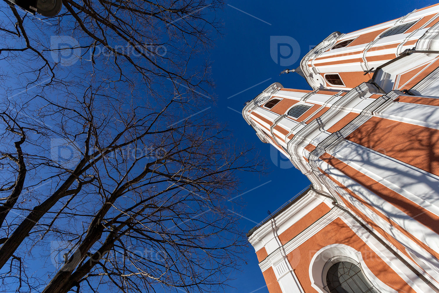 Facade of the Basilica of Mariagyud in Hungary