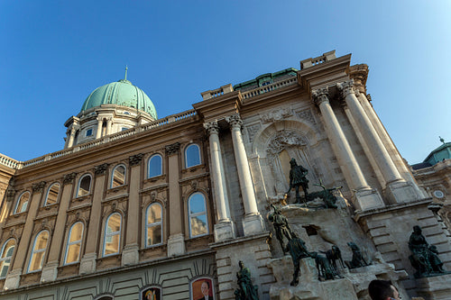 The Matthias Fountain at the Buda Castle in Budapest