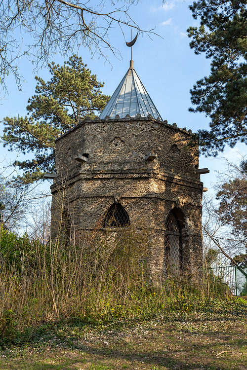 Mosque in the english garden of Tata, Hungary.