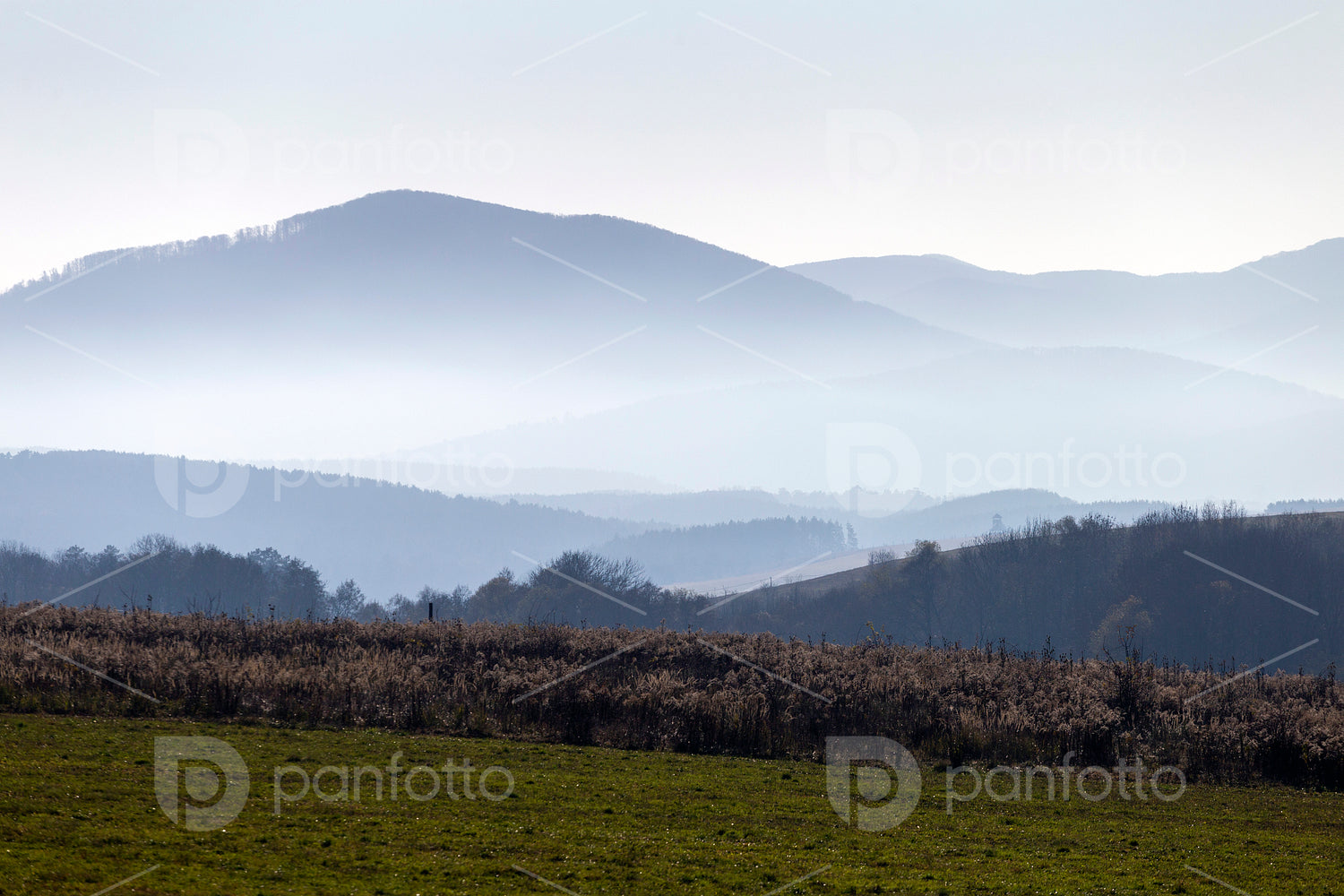 Winter landscape in the Zemplén mountains
