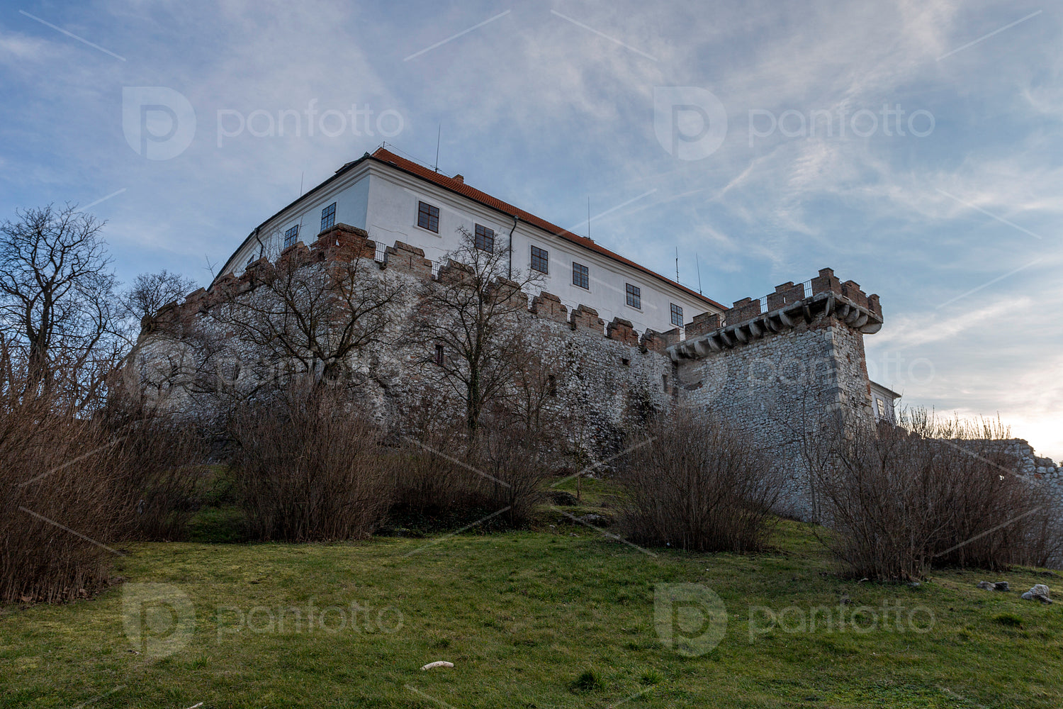 Castle of Siklos on a sunny winter day.