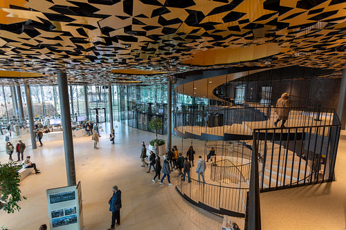 Interior of the House of Music in Budapest
