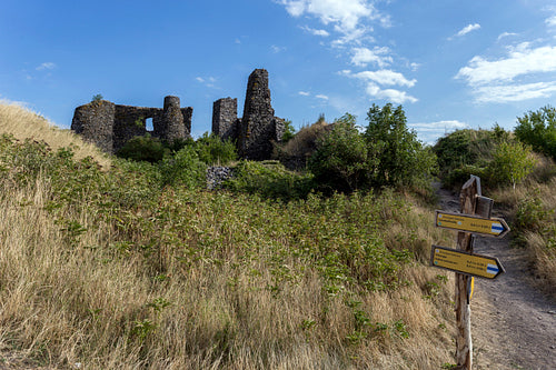 Ruins of the castle of Csobánc