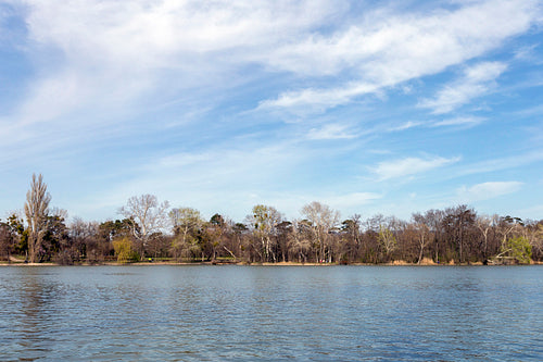 Cseke lake at the English garden in Tata