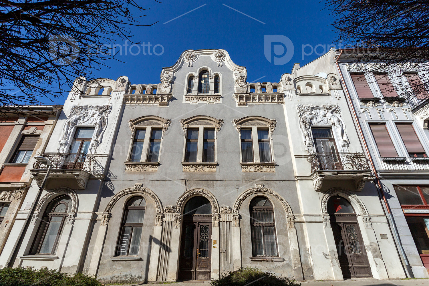 Old facade in Kaposvár