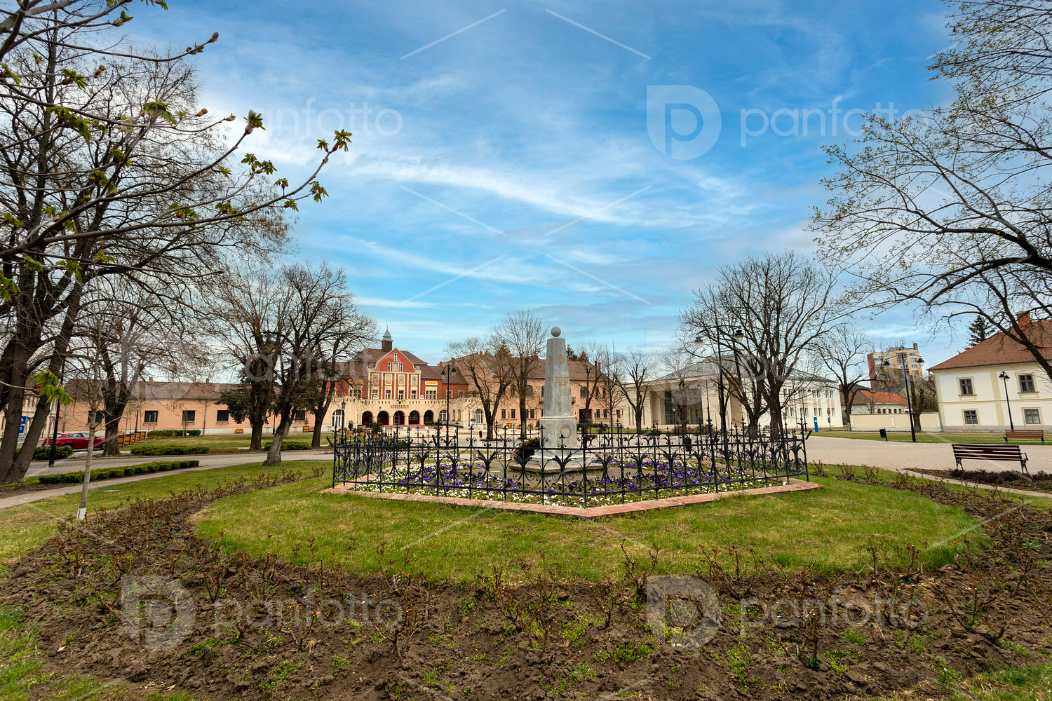 The Kossuth square in Hatvan