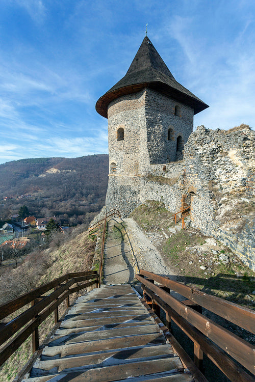 Castle of Somoskő on the border of Hungary and Slovakia