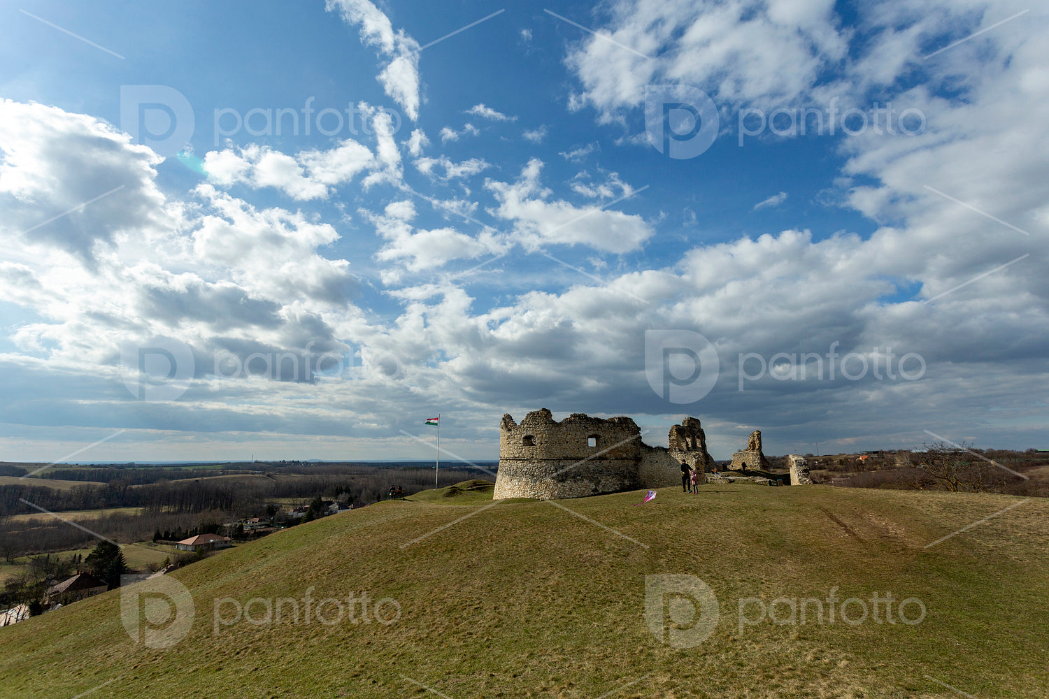 Ruins of the Szarvaskő castle in Döbrönte