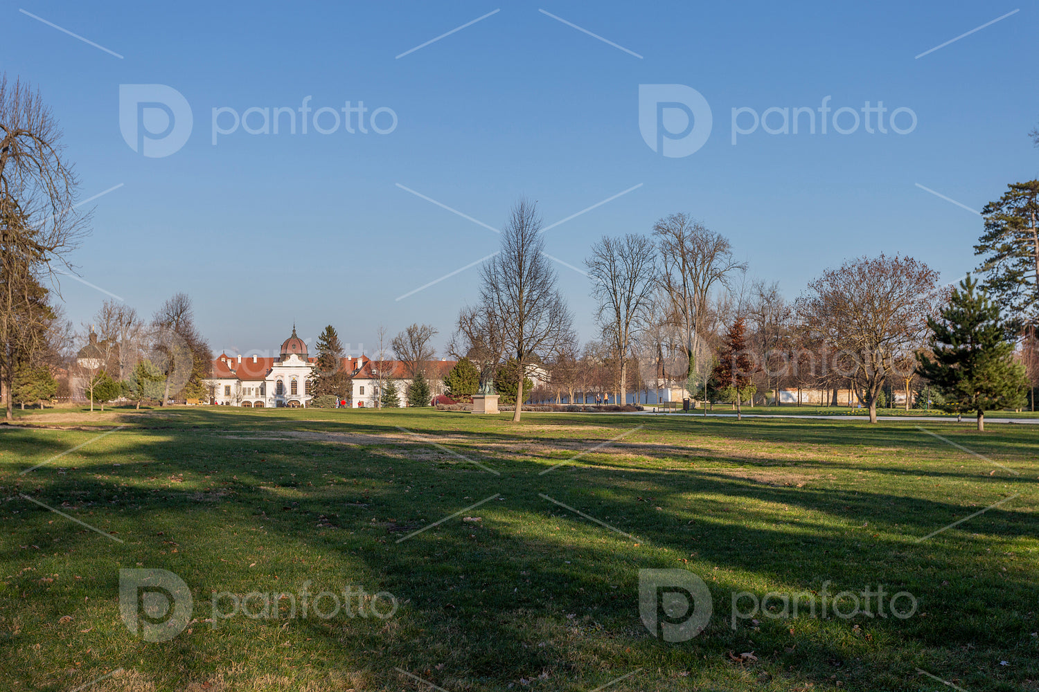 The garden of the Royal Palace of Godollo
