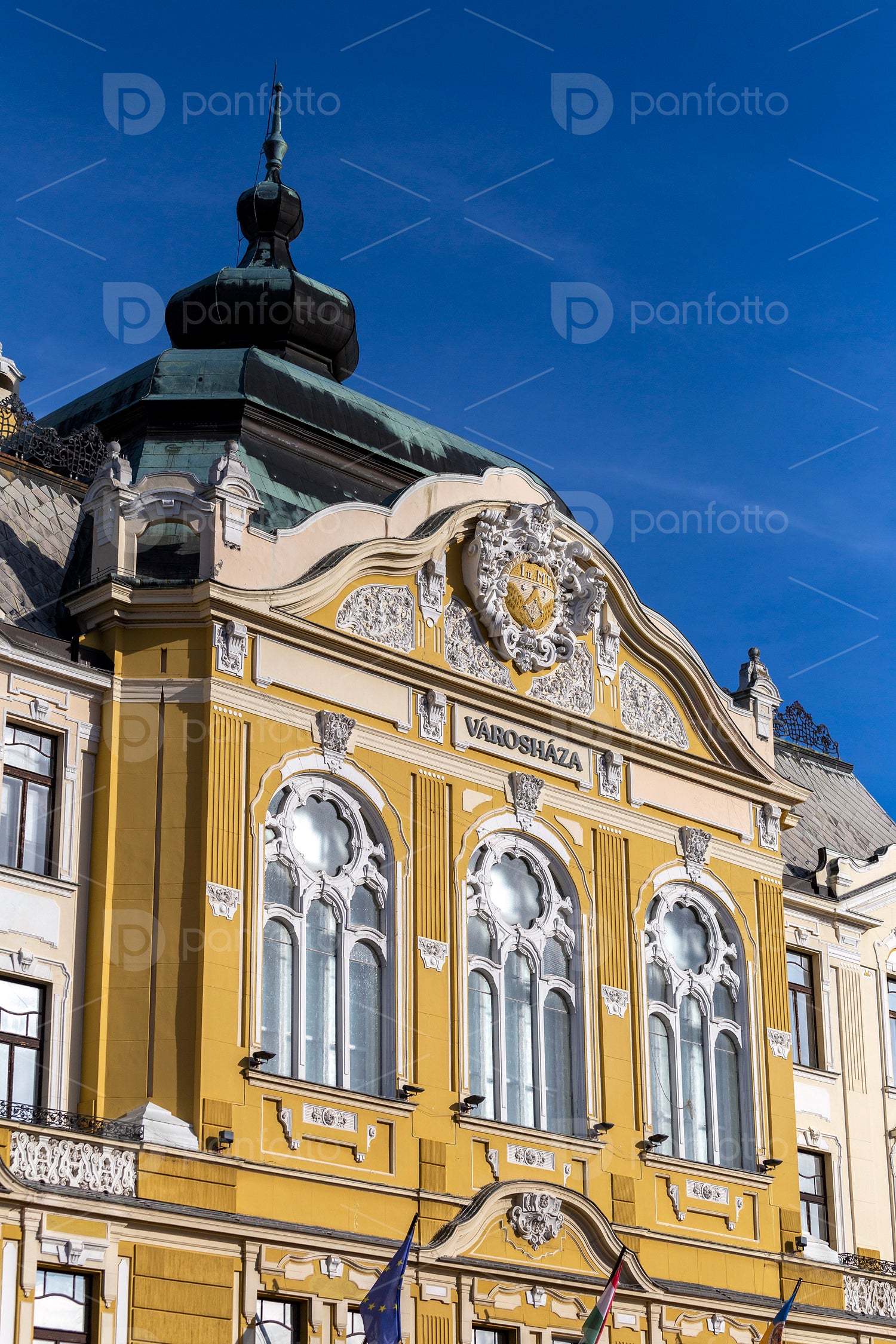Pecs Town Hall or the County Hall of Baranya in Pecs