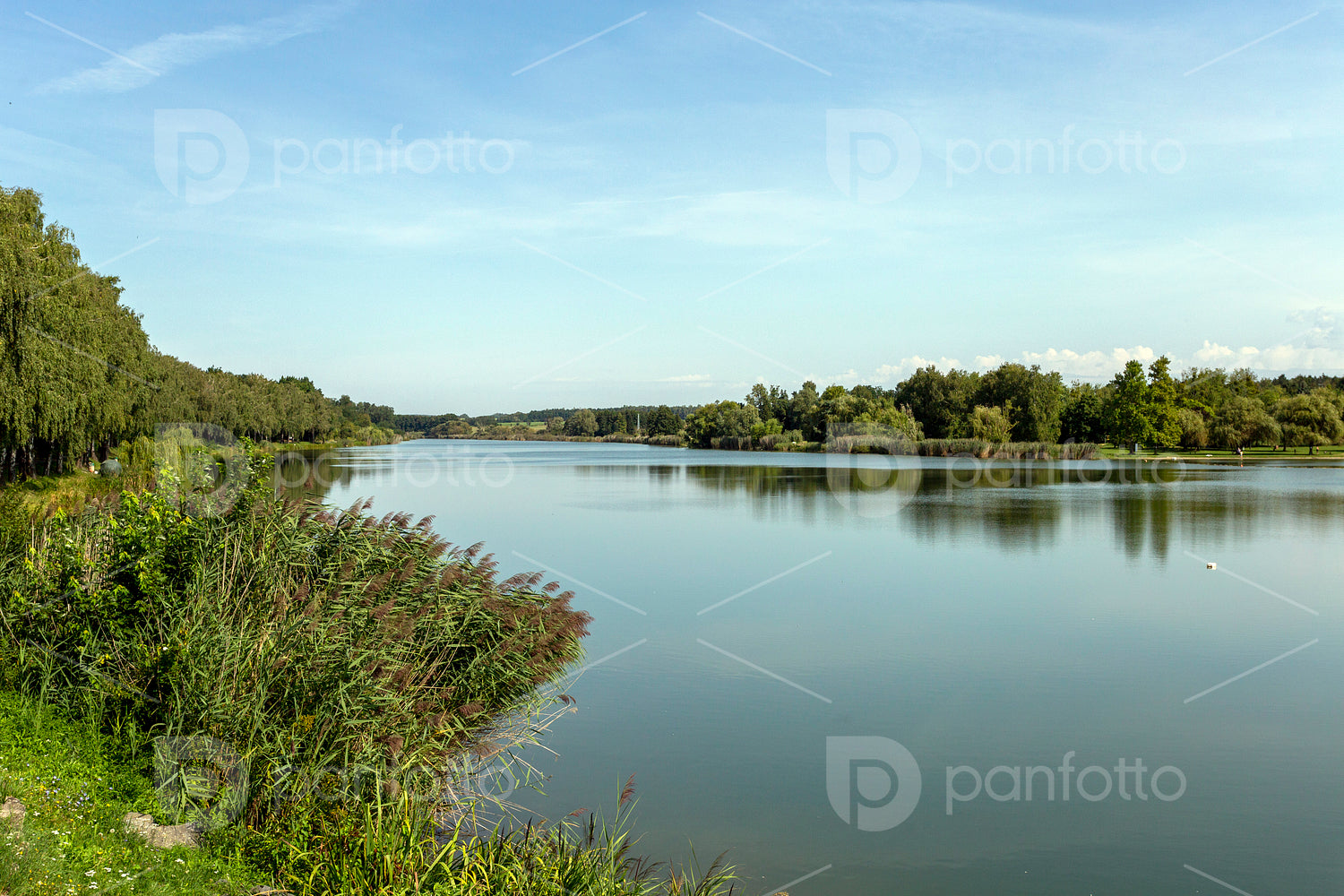 The Gébárti-tó in Zalaegerszeg