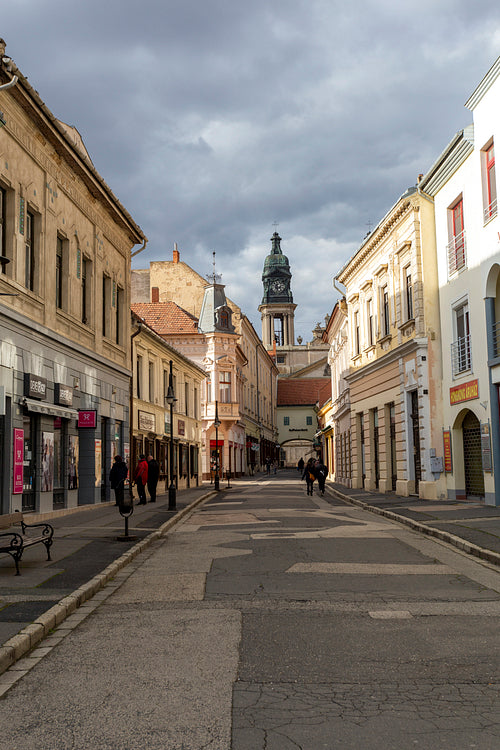 Old downtown of Pápa