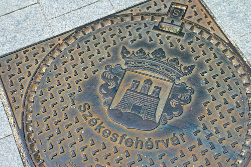 Manhole cover in Székesfehérvár