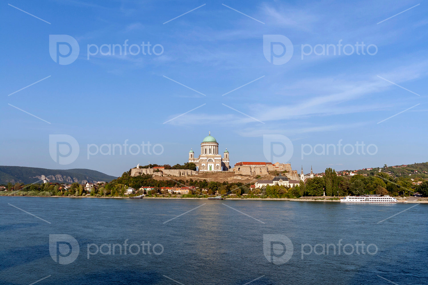 Basilica of the Blessed Virgin Mary at Esztergom by the River Da