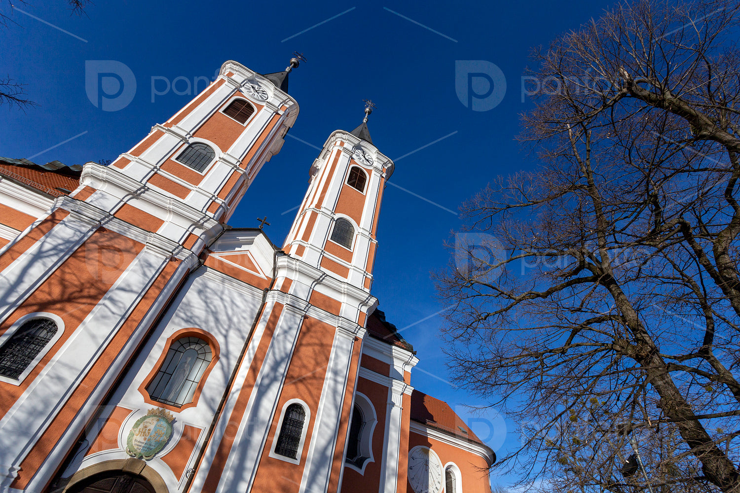 Facade of the Basilica of Mariagyud in Hungary