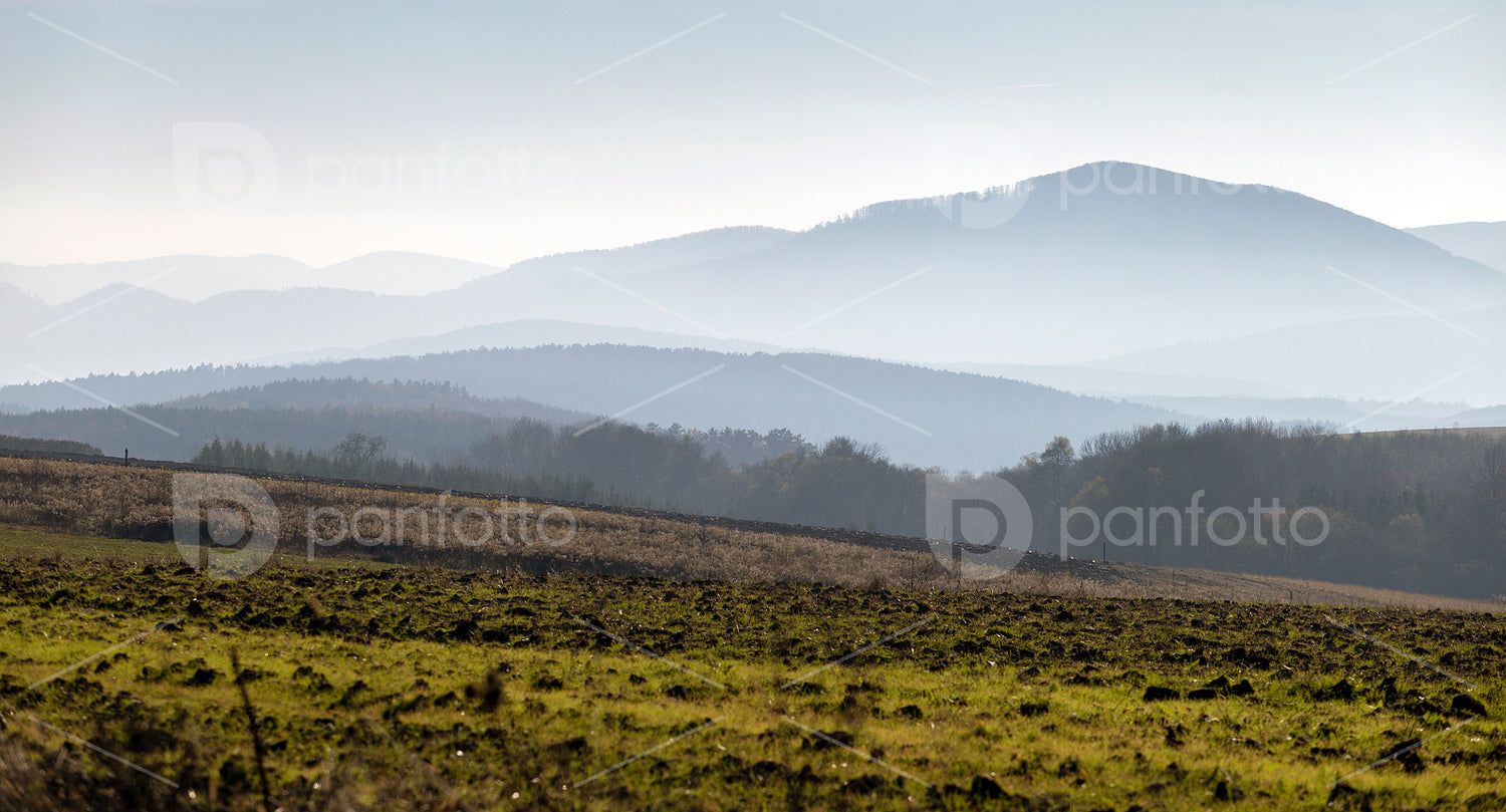 Winter landscape in the Zemplén mountains