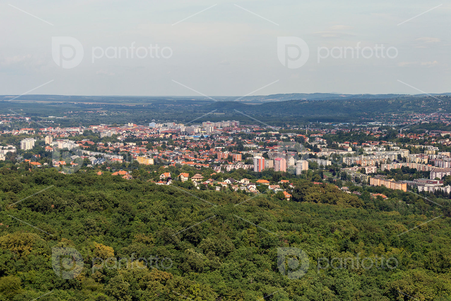 View of Zalaegerszeg from the TV tower