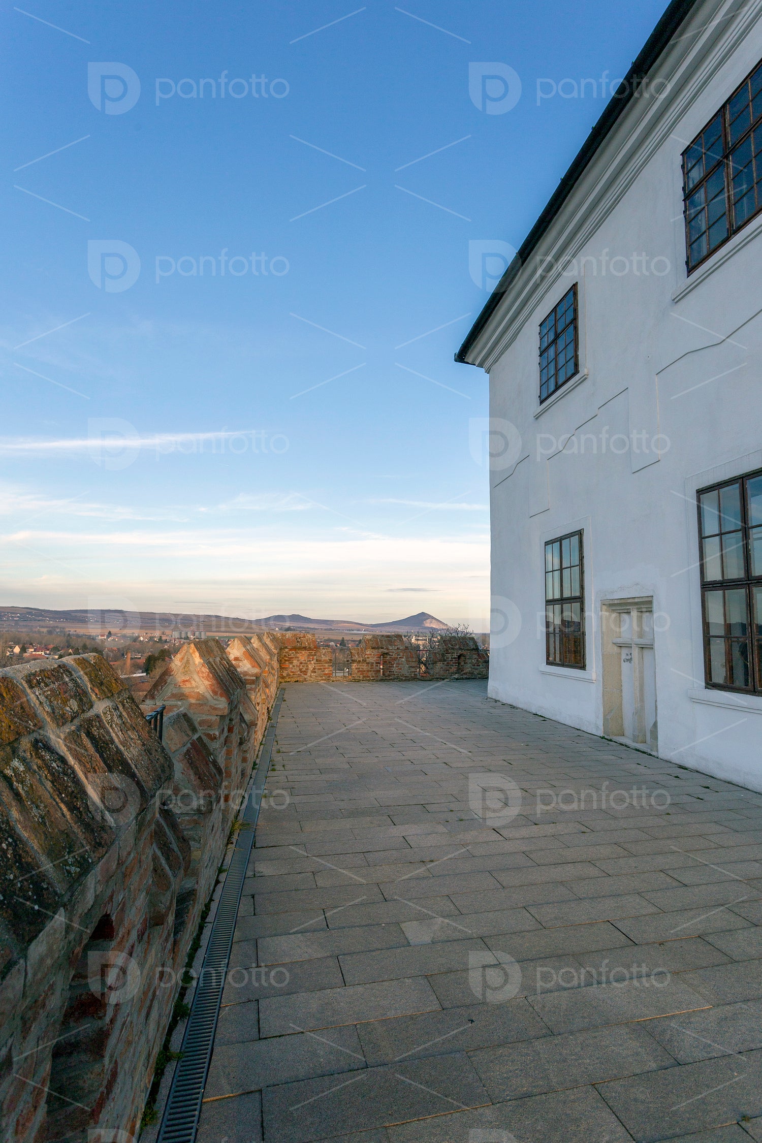 Castle of Siklos on a sunny winter day.