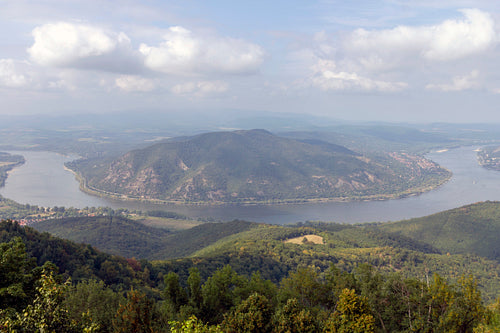 The Danube bend view from the Prédikálószék