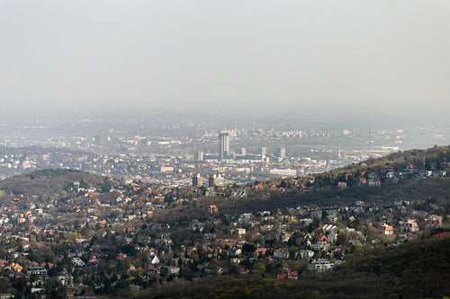 View of Budapest from the Buda hills