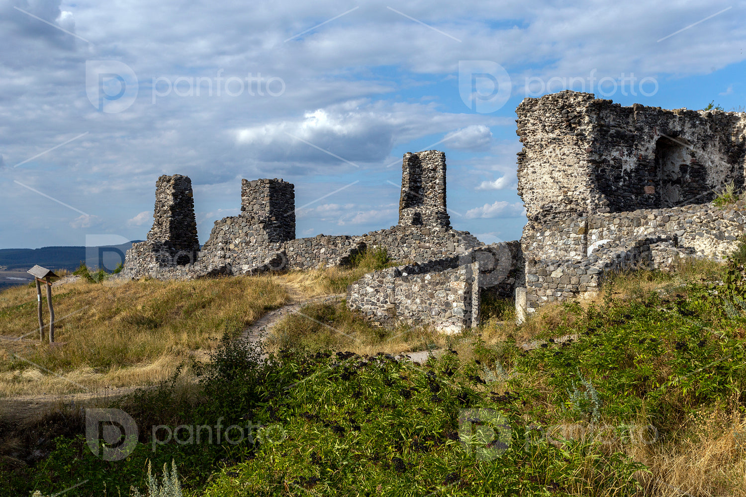 Ruins of the castle of Csobánc