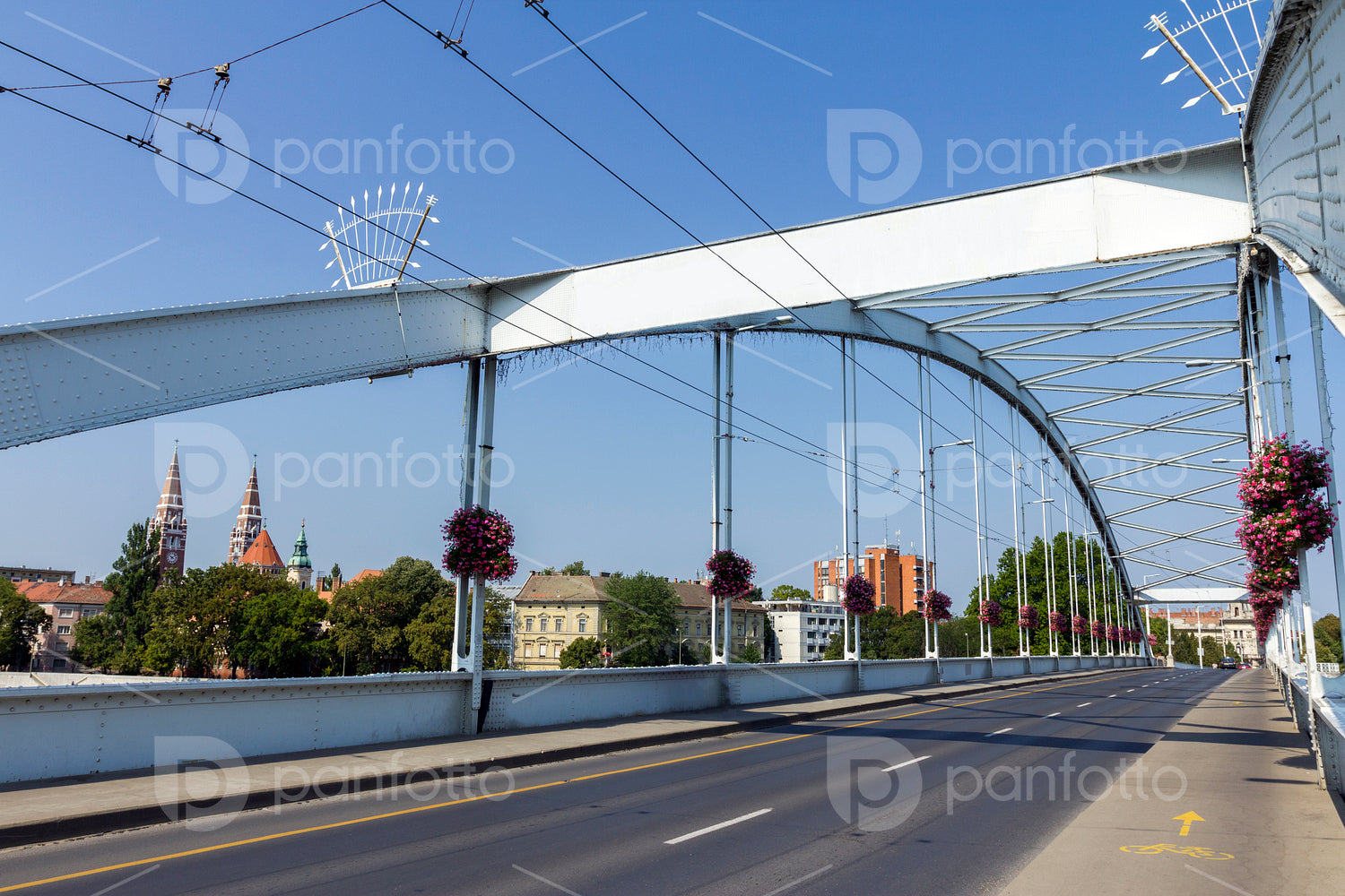 Downtown bridge (Belvárosi híd) in Szeged