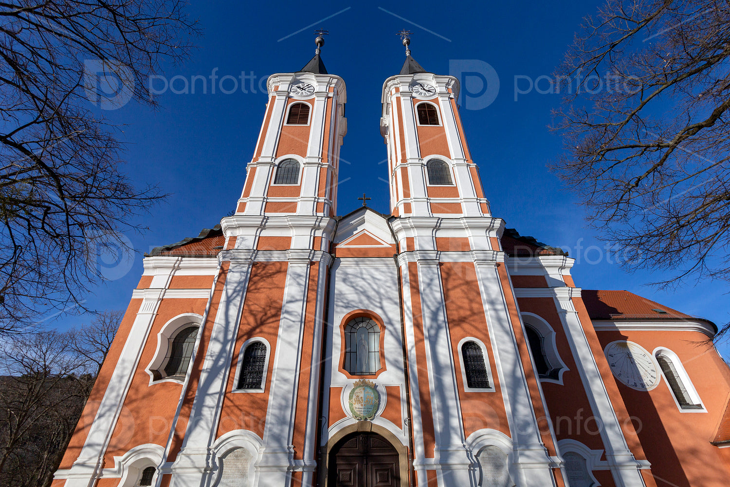 Facade of the Basilica of Mariagyud in Hungary
