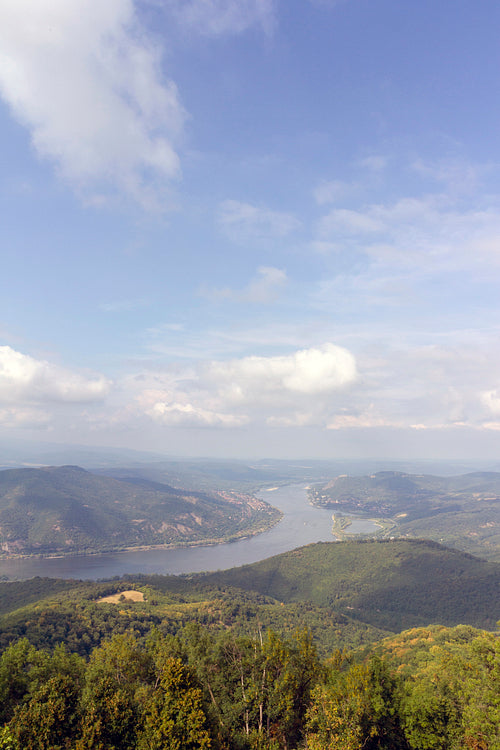 The Danube bend view from the Prédikálószék