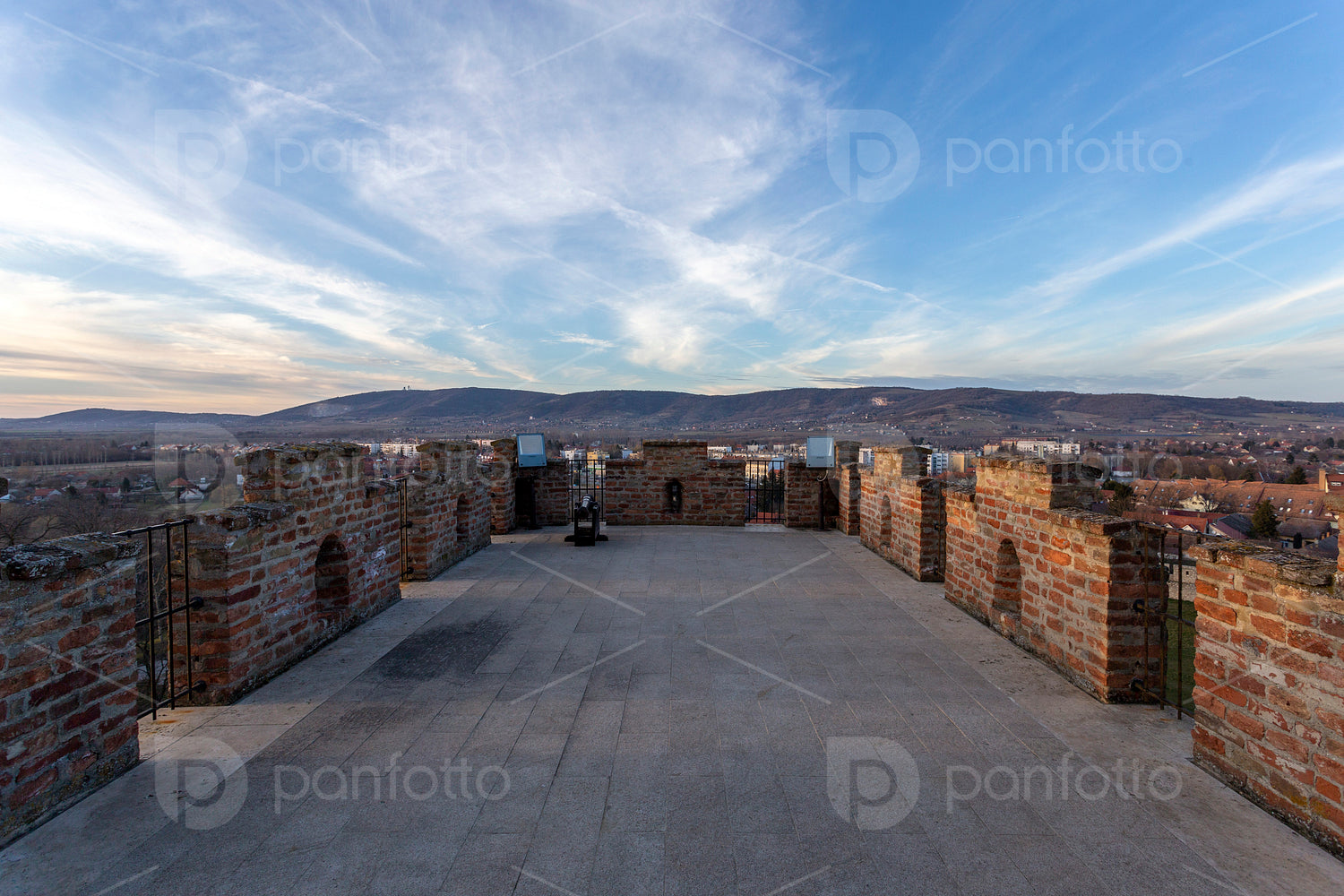Castle of Siklos on a sunny winter day.