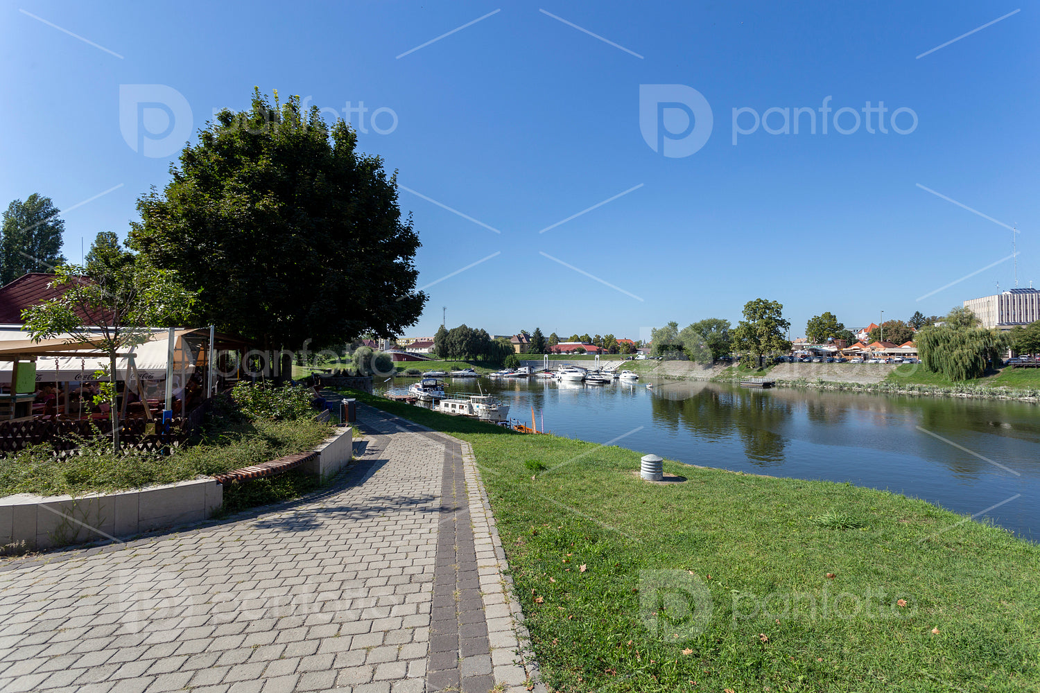 Sugovica riverbank in Baja, Hungary