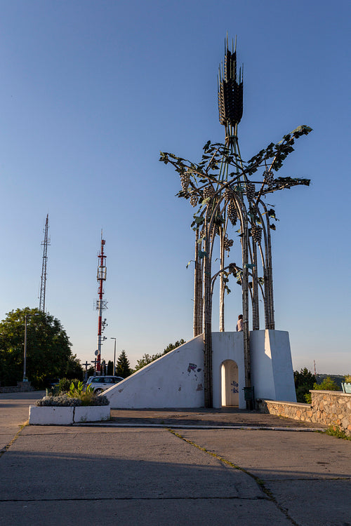 Calvary lookout tower in Szekszard, Hungary