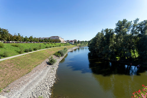 Sugovica riverbank in Baja, Hungary