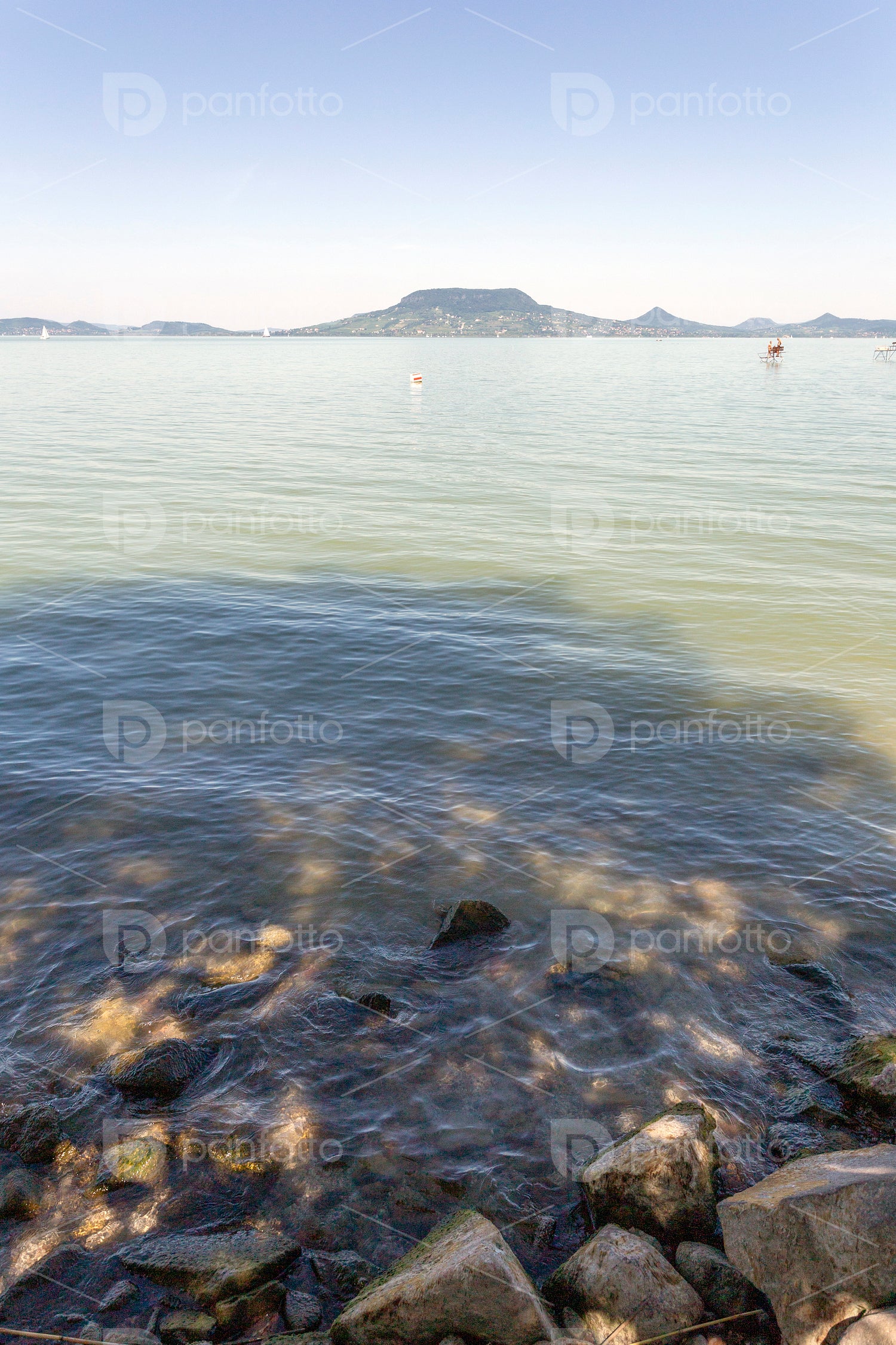 Lake Balaton view from Fonyod, Hungary.
