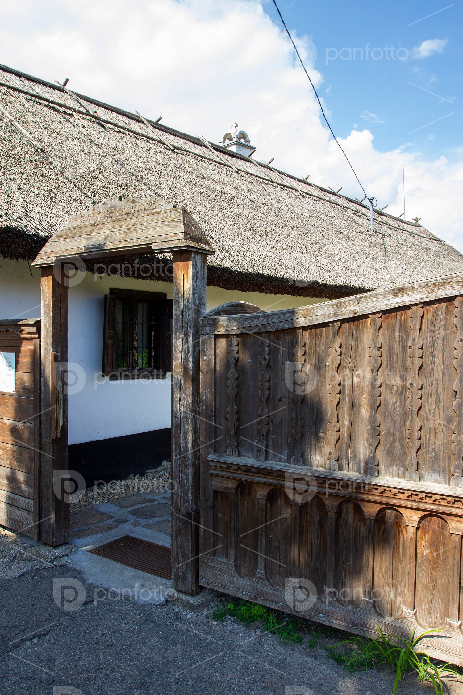 Traditional houses in Hungary