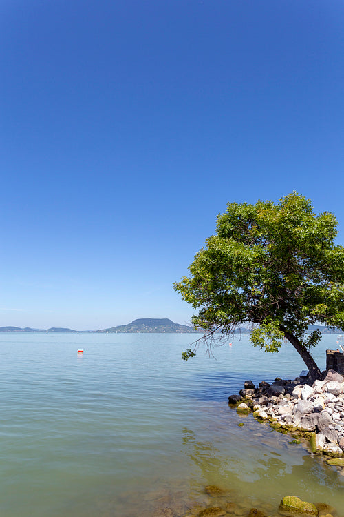 Lake Balaton view from Fonyod, Hungary.